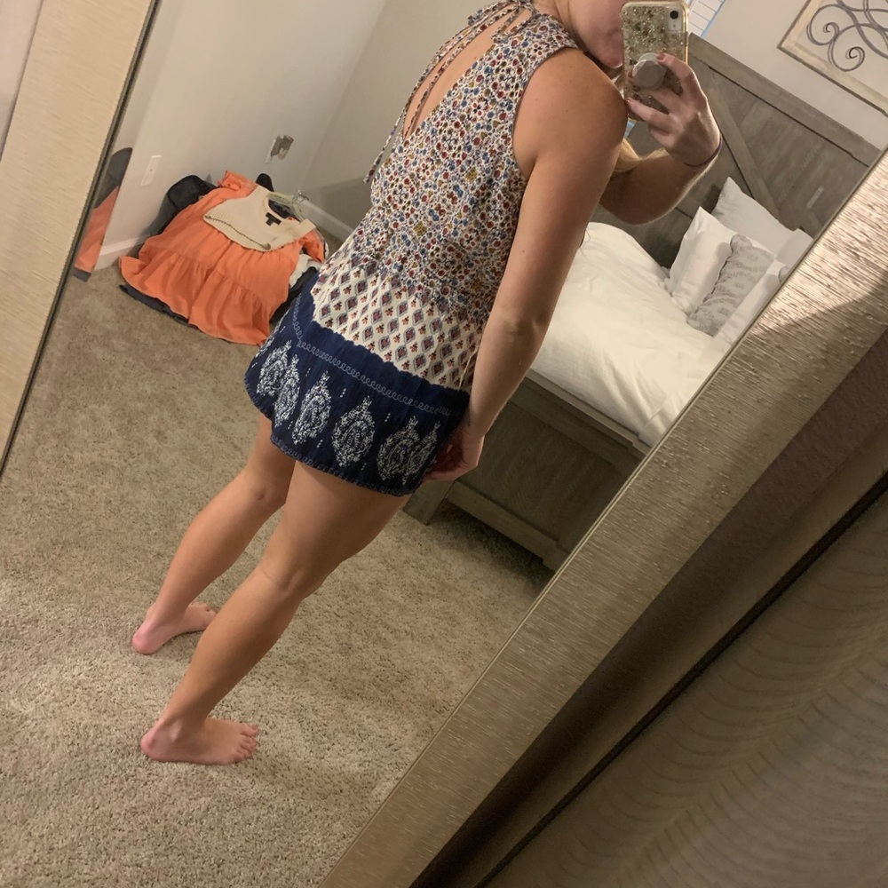 Illa Illa Multi Color Patterned Romper - image 4